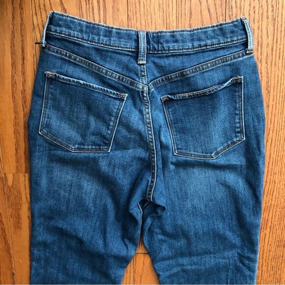 Old Navy O.G. Straight Leg High Rise Button-Fly Denim Blue Jeans Girl’s Size 16 - Picture 7 of 10